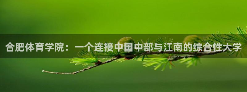 米兰体育官网下载招商电话地址：合肥体育学院：一个连接中国中部